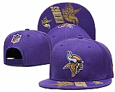 Vikings Team Logo Purple Adjustable Hat GS,baseball caps,new era cap wholesale,wholesale hats